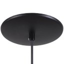 Ver imagem 2 de Pendente Meia Lua (esfera) 50cm - Preto Fosco com Amarelo - Preto
