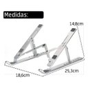 Ver imagem 4 de Suporte Dobrável Para Notebook, Macbook e Tablet Portátil Slim Alumínio
