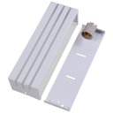 Ver imagem 2 de Arandela Frisada 30cm para Lâmpada E27 - Interna e Externa - Branco - Branco