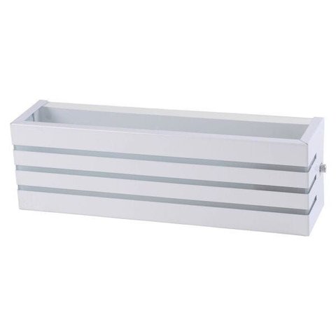 Arandela Frisada 30cm para Lâmpada E27 - Interna e Externa - Branco - Branco