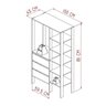 Guarda-roupa Modulado Closet 3 Gavetas 5 Prateleiras Trevalla Db-001 Branco - 3