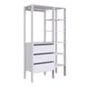 Guarda-roupa Modulado Closet 3 Gavetas 5 Prateleiras Trevalla Db-001 Branco - 2