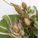 Ver imagem 4 de Buquê de Flores Artificiais com Costela de Adão, Protea, Guiambé e Hortências | Beleza Atemporal For