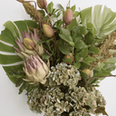 Ver imagem 3 de Buquê de Flores Artificiais com Costela de Adão, Protea, Guiambé e Hortências | Beleza Atemporal For