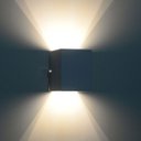 Ver imagem 3 de Arandela com 2 Fachos Médio - Interna e Externa - Preto - Dourado