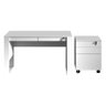 Conjunto Mesa para Computador com Balcão para Escritório Branco - Fdecor - 2