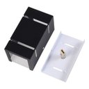 Ver imagem 2 de Arandela Katarina de 8cm com 2 Frisos - Interna e Externa - Preto - Preto