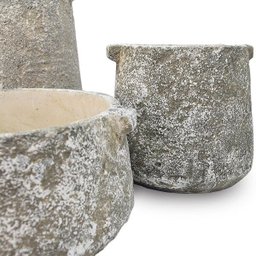 VASO CIMENTO MÉDIO TEXTURA PEDRA - 4