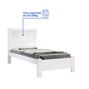 Ver imagem 6 de Cama Solteiro Premium Plus Ripada 100% MDF Branca
