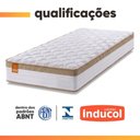 Ver imagem 4 de Colchão Solteiro Molas Ensacadas Real 88x188x27cm Branco / Bege - Suporta até 130kg