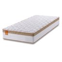 Ver imagem 1 de Colchão Solteiro Molas Ensacadas Real 88x188x27cm Branco / Bege - Suporta até 130kg