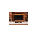 Ver imagem 5 de Estante Home Noble 270cm para Tv até 75 Polegadas com 2 Cristaleiras, Portas Reflecta e Led