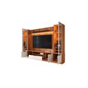 Ver imagem 4 de Estante Home Noble 270cm para Tv até 75 Polegadas com 2 Cristaleiras, Portas Reflecta e Led