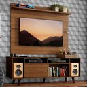 Ver imagem 1 de Rack Madesa Cancun com Pés e Painel para TV até 65 Polegadas Rustic Cor:Rustic