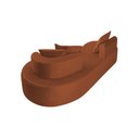 Ver imagem 5 de Sofá Organico 2 Lugares Design Luxo Denver 2,00m Tecido Veludo Laranja Terracota