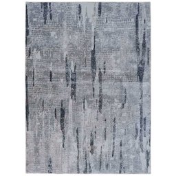Tapete Adana Sala Quarto 200x250 Cm Tecido Relevo Decorativo - Cinza - 3