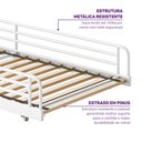 Ver imagem 7 de Bicama em Ferro Aço Carbono Tubular Teko Casatema MadeiraOriginals Branco/Fosco/Álamo