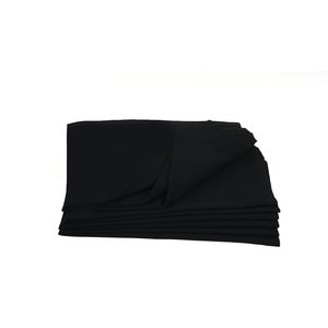 Kit 10 Pano de Prato Pé de Galinha Preto - 66cm X 38cm