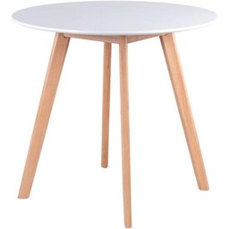 Conjunto Mesa Leda Branca 90 Cm + 4 Cadeiras Leda Brancas - 5