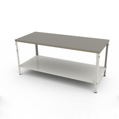Mesa Industrial Panificadora Desmontável M-180 G2 Tampo Inox Prateleira Lisa - Braesi