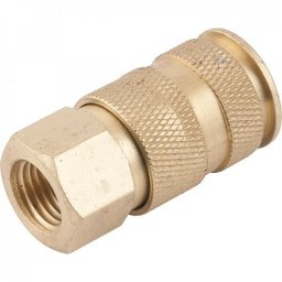 Engate rápido fêmea para ar comprimido rosca 1/4" x 1/4" com esfera Vonder - 3
