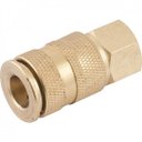 Ver imagem 1 de Engate rápido fêmea para ar comprimido rosca 1/4" x 1/4" com esfera Vonder