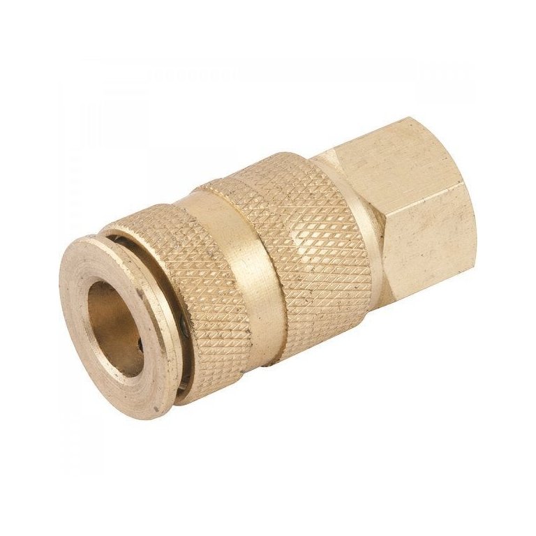 Engate rápido fêmea para ar comprimido rosca 1/4" x 1/4" com esfera Vonder Engate rápido fêmea para ar comprimido rosca 1/4" x 1/4" com esfera Vonder