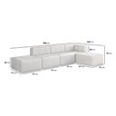 Ver imagem 4 de Sofá Modulado 5 Lugares 308cm Espuma D33 Multimóveis Cr45358 Branco