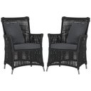 Ver imagem 1 de Poltronas Igapó Alumínio Micro Pintura Fendi Corda Náutica e Preto