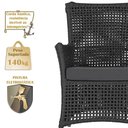 Ver imagem 3 de Poltronas Igapó Alumínio Micro Pintura Fendi Corda Náutica e Preto