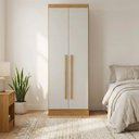 Ver imagem 1 de Guarda Roupa Casal Modulado 2 Portas 3 Gavetas 100% MDF Cairo Marrom/Cinamomo/Fendi