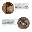 Ver mais imagens de Guarda Roupa Casal Modulado 2 Portas 3 Gavetas 100% MDF Cairo Marrom/Cinamomo/Fendi