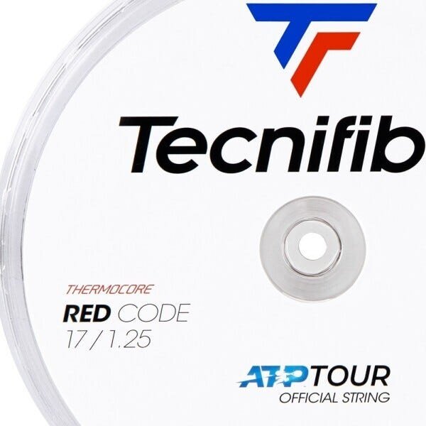 Corda Tecnifibre Thermocore Red Code 1,25 mm Vermelha (Gauge 17) - set individual - 2