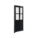 Ver imagem 3 de Porta Camarão com Vidro 210x60 Alumínio Preto Lado Direito Linha Prime