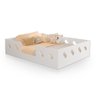Cama Casal Montessoriana Infantil Helena Branca Acompanha Luminária Nuvem - 2