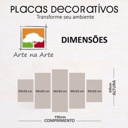 Kit Placa Quadro Decorativo 3D Borda infinita Jesus e Leão - 7