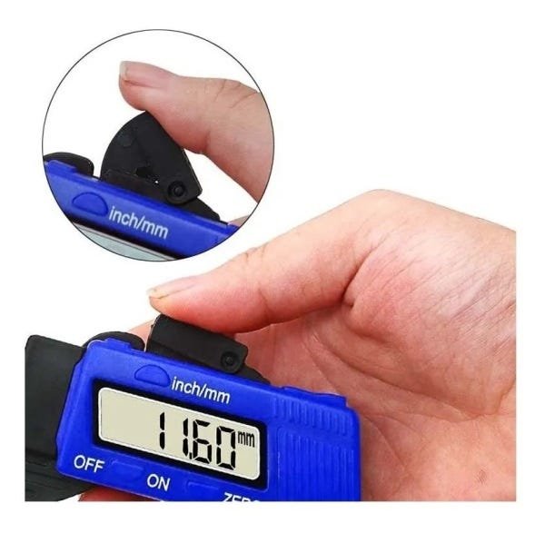 Micrometro Medidor De Espessura Digital 0-12.7mm - 4