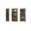 Ver imagem 4 de Quarto Home Office com Guarda Roupas e Bancada de Estudos Paris Luciane Móveis