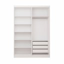 Ver imagem 6 de Guarda-Roupa 2 Portas de Correr com 2 Espelhos e 3 Gavetas Vit