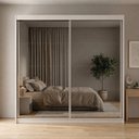 Ver imagem 1 de Guarda-Roupa 2 Portas de Correr com 2 Espelhos e 3 Gavetas Vit