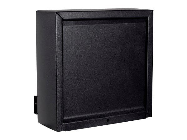 Caixa de Correio Grade Vertical Preto Fosco Tarja Inox Top Moderna - 4