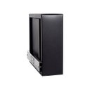 Ver imagem 2 de Caixa de Correio Grade Vertical Preto Fosco Tarja Inox Top Moderna