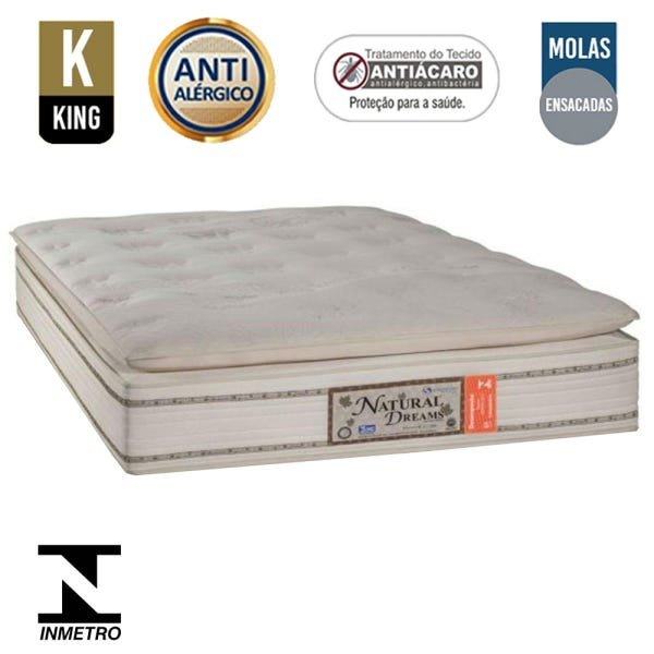 Colchão King Koil Land Latex Natural Response King Size 193x203x35cm