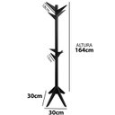 Ver imagem 3 de Cabideiro de Roupa Mancebo Prático Porta Casaco Bolsa Arara