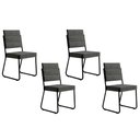 Ver imagem 1 de Kit 4 Cadeiras Sala Jantar 1736 4 Uni Pretografite Preto Carraro