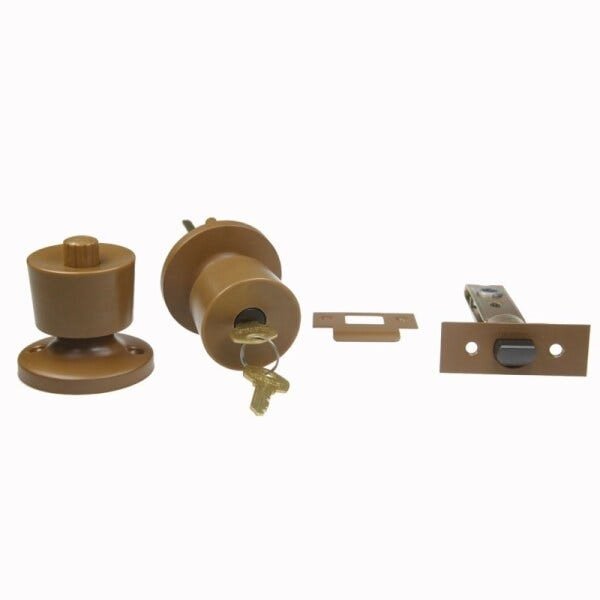 Fechadura Tubular 90mm Ocre Lockwell - 2