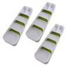 Kit com 3 Organizador de Talheres Separador Divisor para Gaveta Porta Garfo Faca Colher Branco - 1