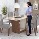 Ver imagem 4 de Mesa de Jantar Tampo de Vidro 90x170cm Apogeu Plus Móveis Lopas