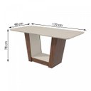 Ver imagem 3 de Mesa de Jantar Tampo de Vidro 90x170cm Apogeu Plus Móveis Lopas