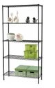 Ver imagem 3 de Estante de Aço Preto 5 Prateleiras Rack Aramado C Forros
